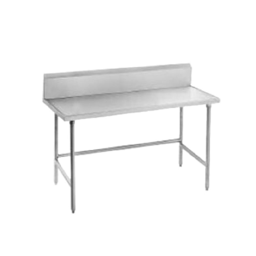 Advance Tabco TVKG-304 Work Table 48"W X 30"D 14 Gauge 304 Stainless Steel Top With Countertop Non Drip Edge