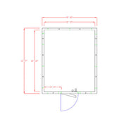 American Panel 10X12C-O Walk-In Cooler 7'-3-3/4" H X 9'-8" W X 11'-7" D Outdoor