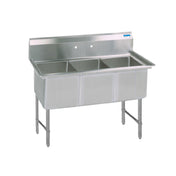 BK Resources BKS6-3-1620-14S Sink Three Compartment 53-1/8"W X 25-1/2"D X 44-1/16"H Overall Size