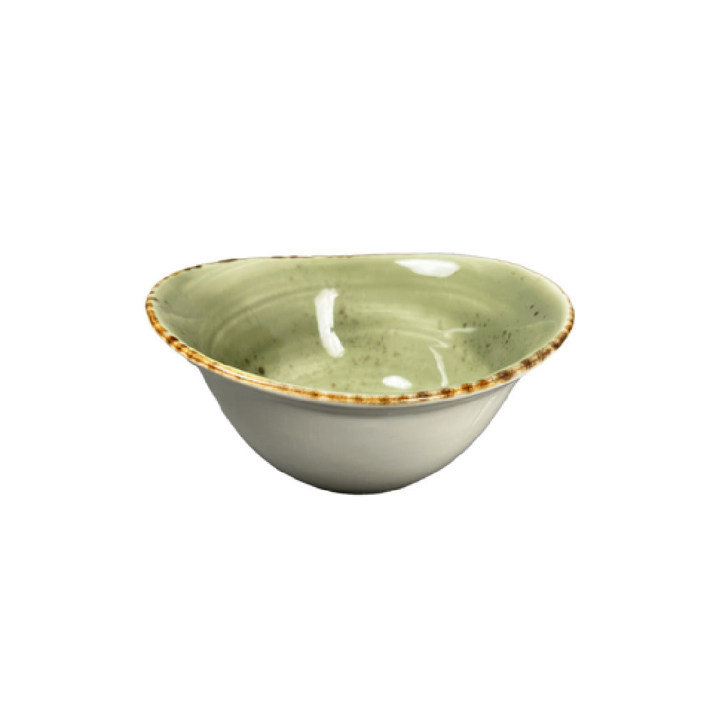Vertex China LTJ-B60 Flare Bowl 6-1/4”W X 5-1/2”D X 2-3/4” Hand Painted