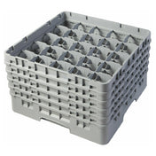 Cambro 25S958151 Camrack® Glass Rack With (5) Soft Gray Extenders Full Size