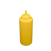 CAC China SQBT-12Y Squeeze Bottle 12 Oz. Open Tip And Leak Proof Cap