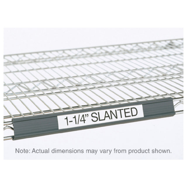 Metro 9990SL5 Quick Ship Super Erecta® Slanted Label Holder 55" X 1-1/4" Gray