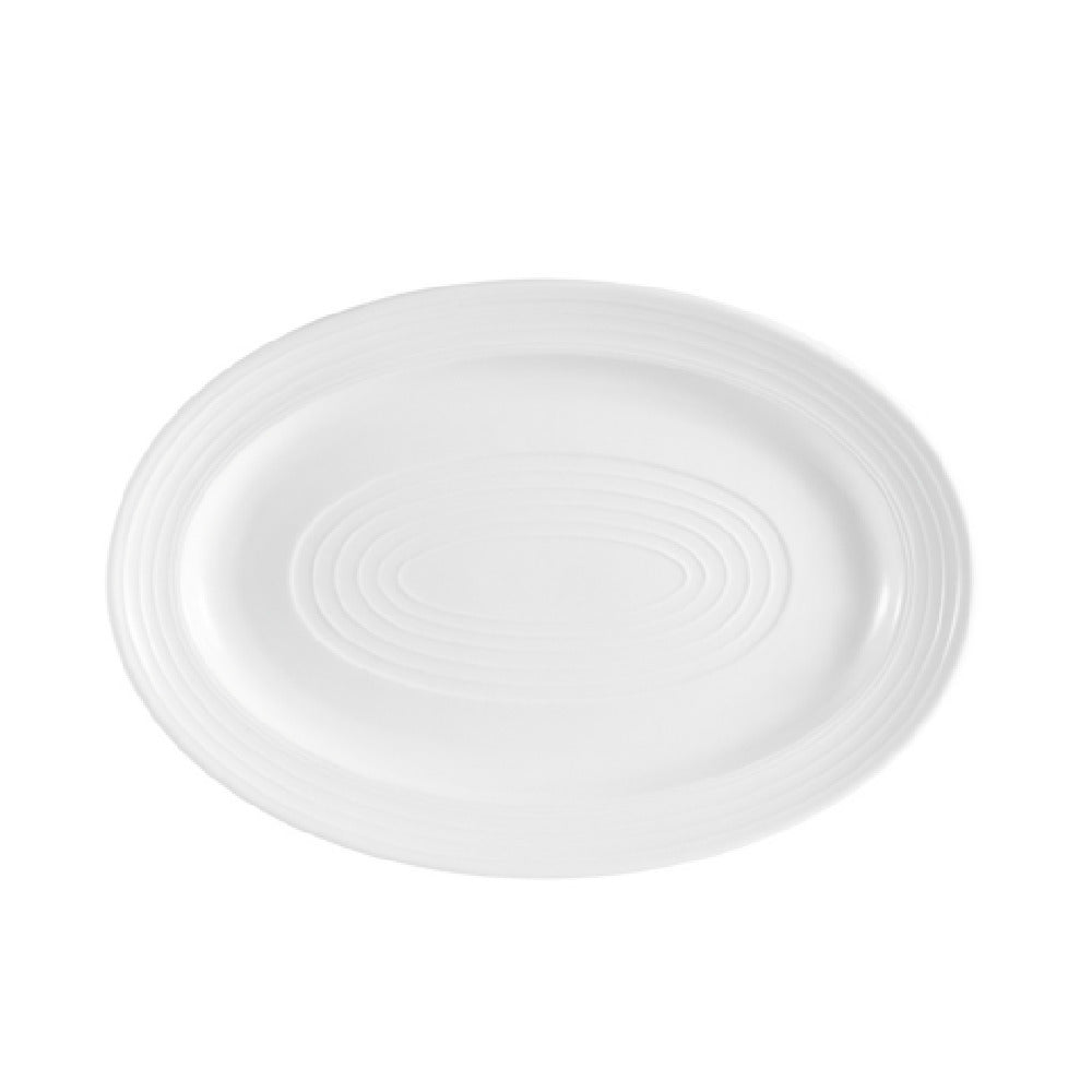 CAC China TGO-34 Tango Platter 9-5/8"L X 6-1/2"W X 1"H Oval
