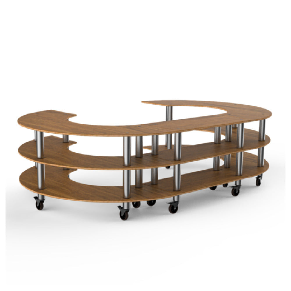 Steelite MGCMSA06BSXW - Kidney Shape Stadium Station, Modular, Mogogo