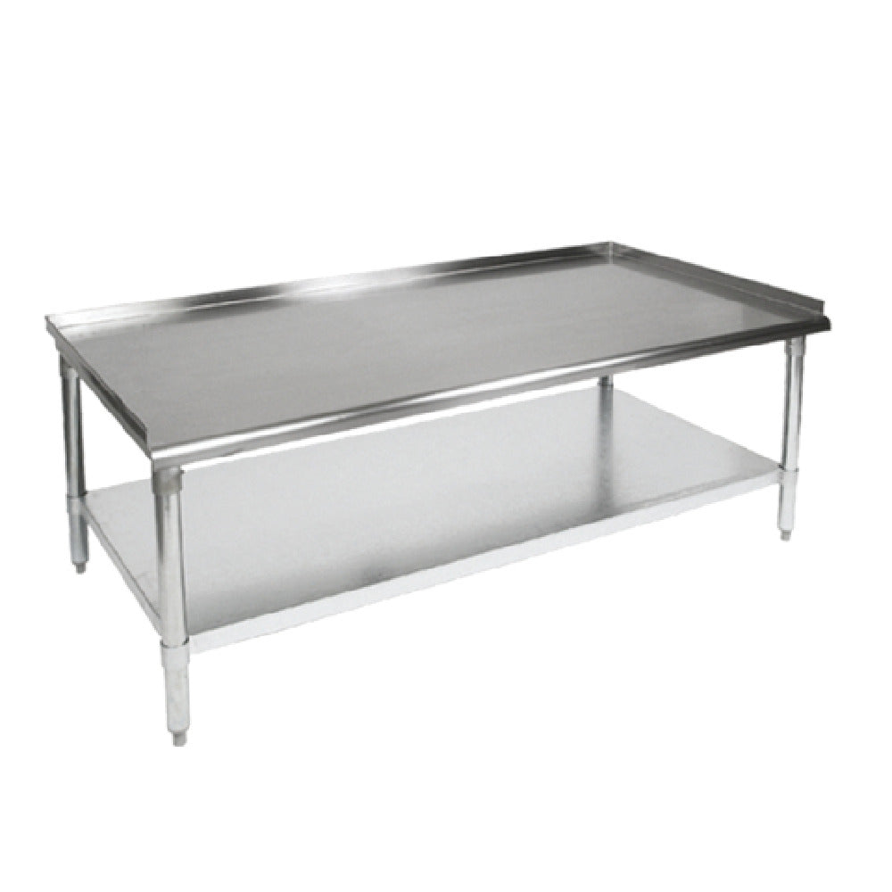 John Boos GS6-3060SSK-X Equipment Stand 60"W X 30"D X 24"H 16/300 Stainless Steel Top With 1-1/2"H Up-turn On Back & Both Sides