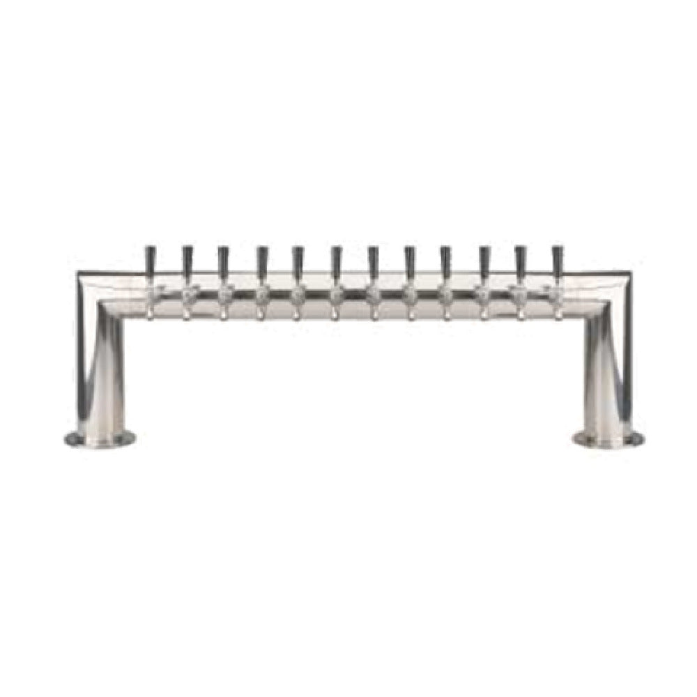 Micro Matic PT4A-12PSSKR Pass-Thru Draft Beer Tower Countertop 47"W X 14-1/4"H