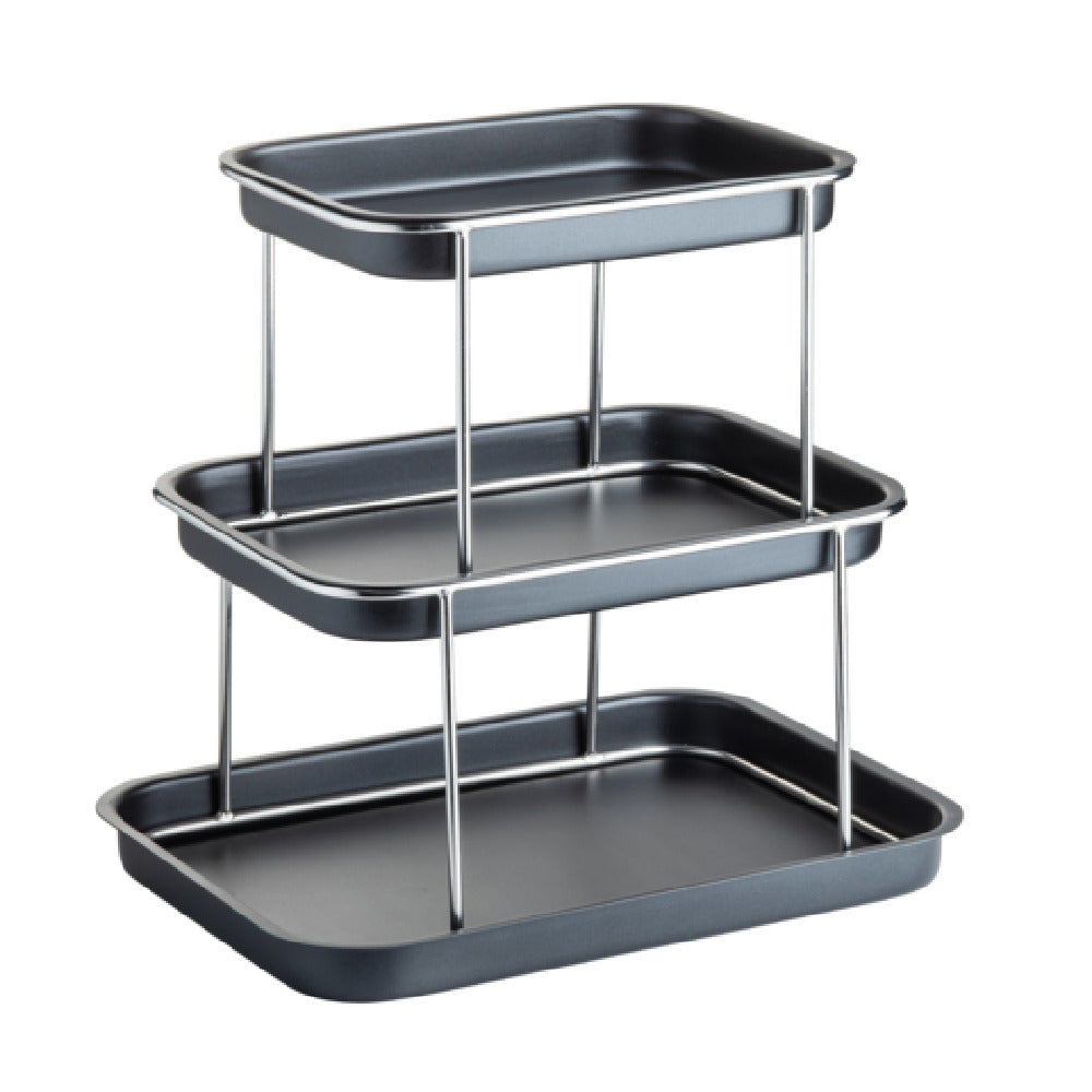 TableCraft Products 12065 - Sharing Tower, 3-tier, 14.75"x10.75"x13.75"