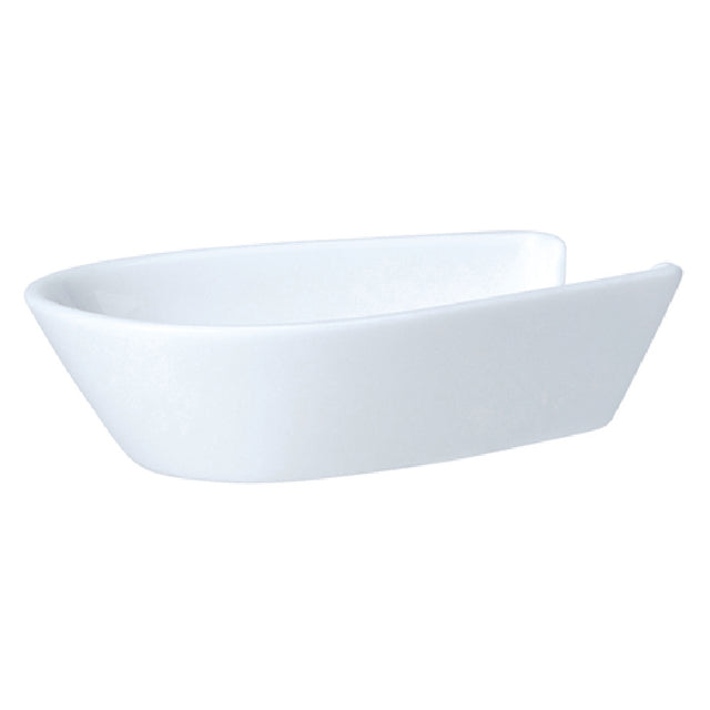 Steelite 82000AND0429 Oriental Spoon Rest 3.5" X 2.5" X 1.0" Whiteware