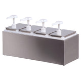 Carlisle 38504 Carlisle Topping Rail Dispenser 19-1/4"L X 7-3/4"W X 12-1/2"H