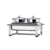 BauscherHepp 57.0059.6040 Soup Station 316 Oz. (9.00 Liter) (2) 158 Oz. Each Insert Pans (4-1/2 Liter Each)