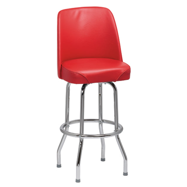 Royal ROY 7721 R - Bucket Bar Stool, High Back, Heavy Foam Padded Waterfall Seat