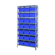 Quantum 1275-SB809_RED - Shelving Unit, 12"D X 36"L X 75"H, Heavy Duty
