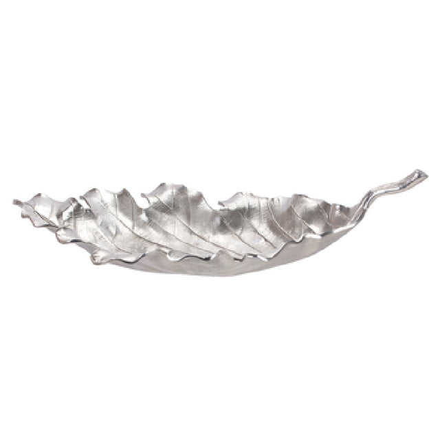 Bon Chef 80156BLKSPKLD Platter 21-5/16" X 10-1/4" X 2-13/16"H Acorn Leaf Shaped