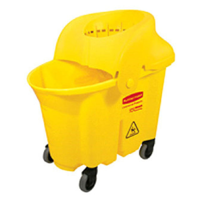 Rubbermaid FG759088YEL WaveBrake® Institutional Mopping Combo 35 Qt. Bucket Capacity