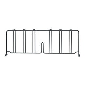 Quantum DIV24BK Wire Shelf Divider 24"D X 8"H Black Epoxy Antimicrobial Finish