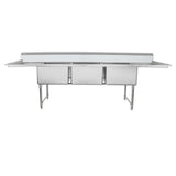 Empura EHD32424LR24 - Sink, 124"W X 29.5"D X 44.25"H, Heavy-duty