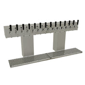 Glastender BRT-14-MFR Bridge Draft Dispensing Tower Countertop (14) Stainless Steel Faucets (handles Not Included)