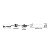 T&S Brass 045A Replacement End-Fitting 3/8" ID Hose Includes: Coupling & Nipple Insert
