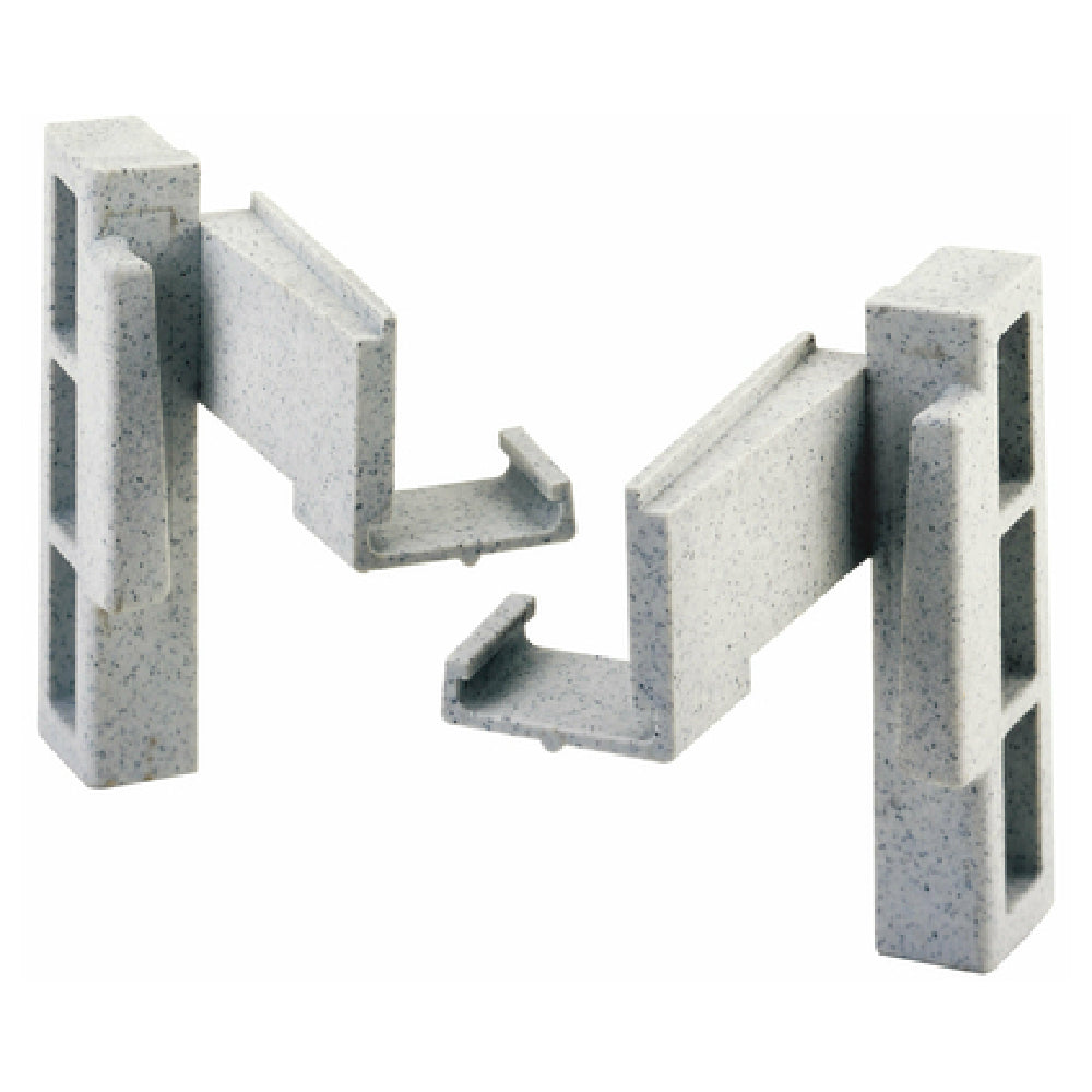 Cambro CPCC1480 Camshelving® Premium Corner Connector Set Left & Right Speckled Gray (1 Set)