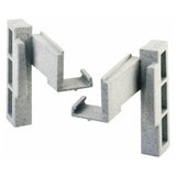 Cambro CPCC1480 Camshelving® Premium Corner Connector Set Left & Right Speckled Gray (1 Set)