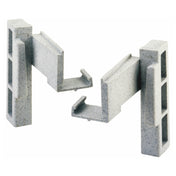 Cambro CPCC1480 Camshelving® Premium Corner Connector Set Left & Right Speckled Gray (1 Set)
