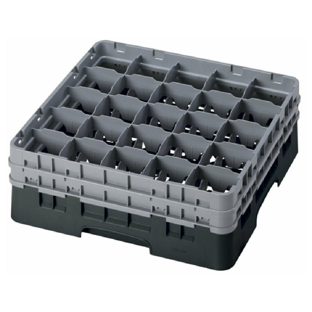 Cambro 25S534110 Camrack® Glass Rack With (2) Soft Gray Extenders Full Size