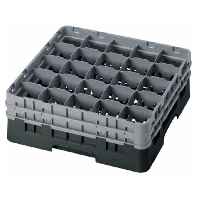 Cambro 25S534110 Camrack® Glass Rack With (2) Soft Gray Extenders Full Size
