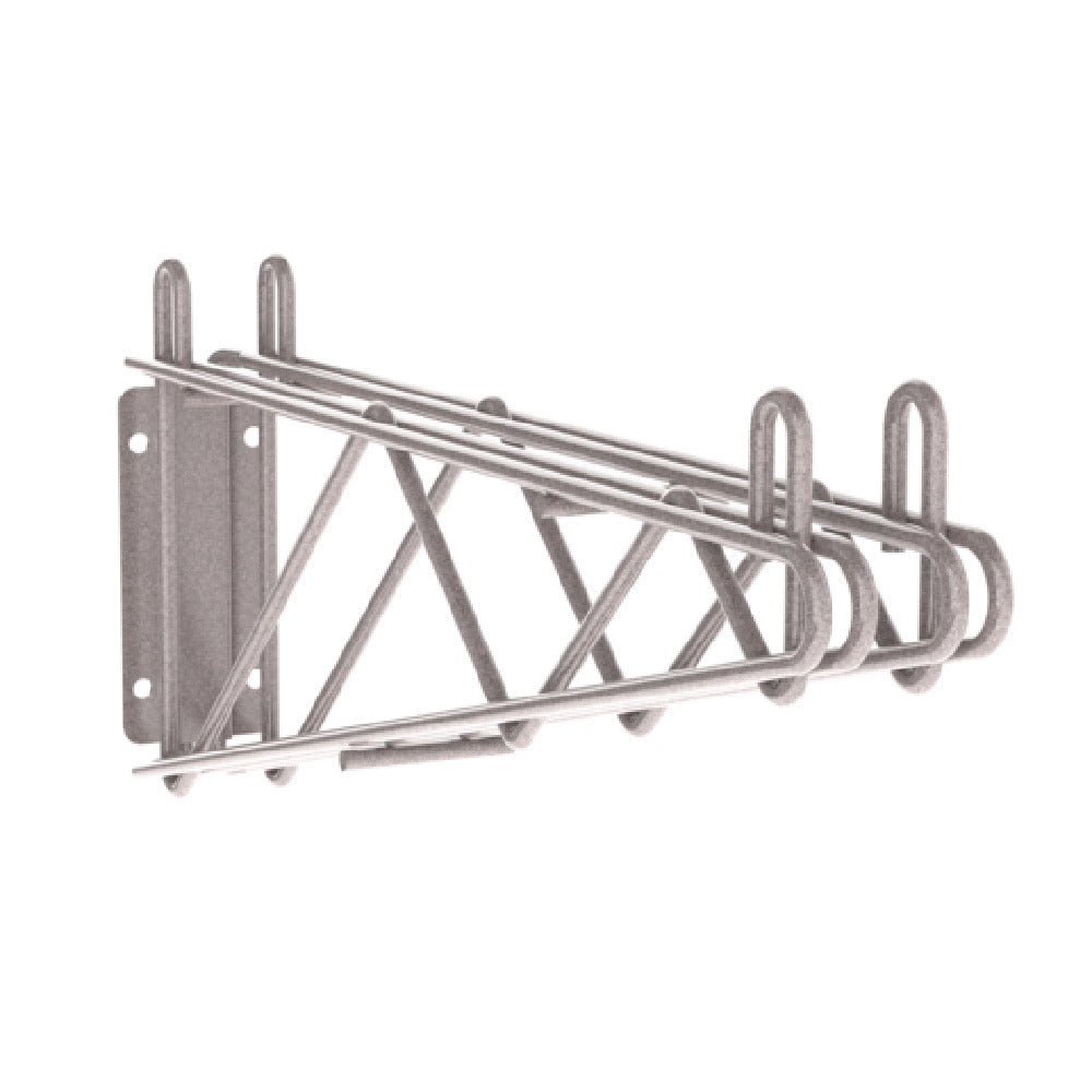 Metro 2WD18K4 Direct Wall Mount Double Bracket For 18"D Shelf Metroseal Gray Finish
