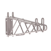 Metro 2WD18K4 Direct Wall Mount Double Bracket For 18"D Shelf Metroseal Gray Finish