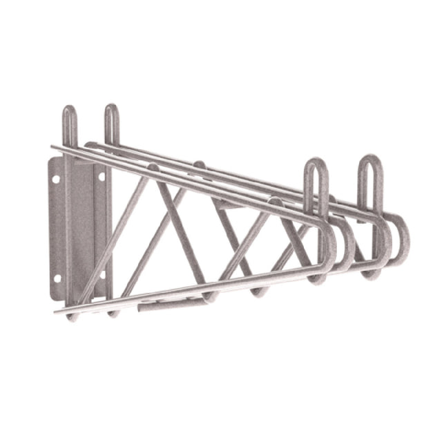 Metro 2WD18K4 Direct Wall Mount Double Bracket For 18"D Shelf Metroseal Gray Finish