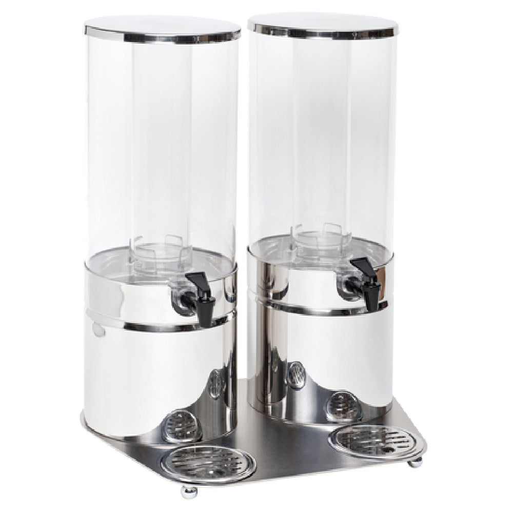 Service Ideas 80702690 Ze Pe Beverage Dispenser (2) 7 Liter (236.5 Oz.) Each Container