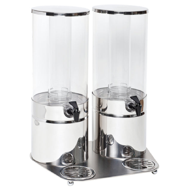 Service Ideas 80702690 Ze Pe Beverage Dispenser (2) 7 Liter (236.5 Oz.) Each Container