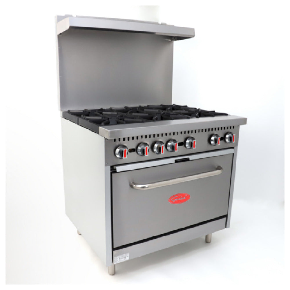 General GR6-36LP General Range LP Gas 36"W X 32.6"D X 60.4"H