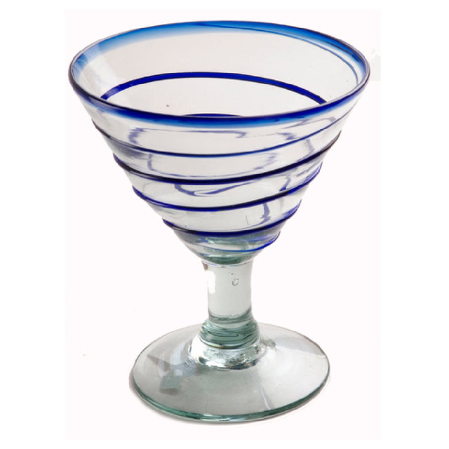 Orion Trading & Design G4667-CW Spiral Cocktail / Margarita Glass 12 Oz. 5" Dia. X 6"H