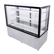 Omcan 44384 (RS-CN-0471-S) Square Glass Refrigerated Display Case Floor Model