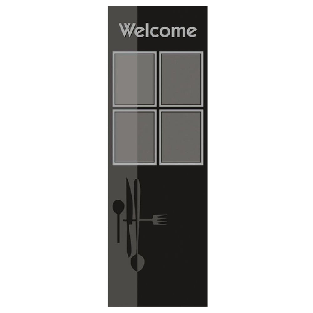 Hubert 76318 - Menu Board, 4-pocket, Floor Stand