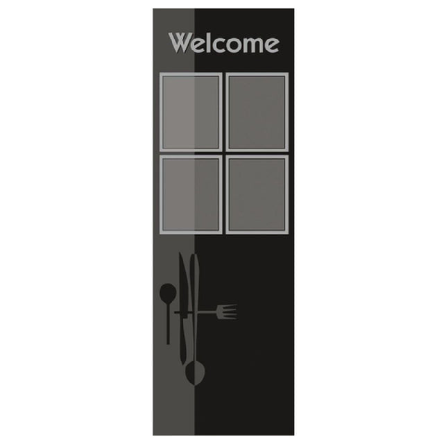 Hubert 76318 - Menu Board, 4-pocket, Floor Stand