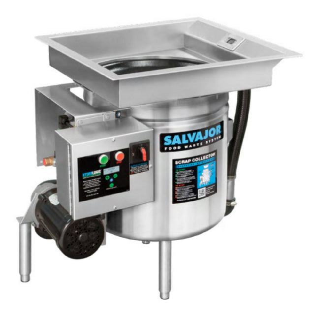 Salvajor S914_115/60/1 Scrap Collector™ Scrapping Pre-flushing & Collecting System (widely Accepted In Areas Where Disposers Are Restricted)