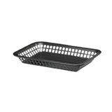 TableCraft Products 1077BK - Grande Platter Basket, 10-3/4" X 7-3/4" X 1-1/2", Rectangular