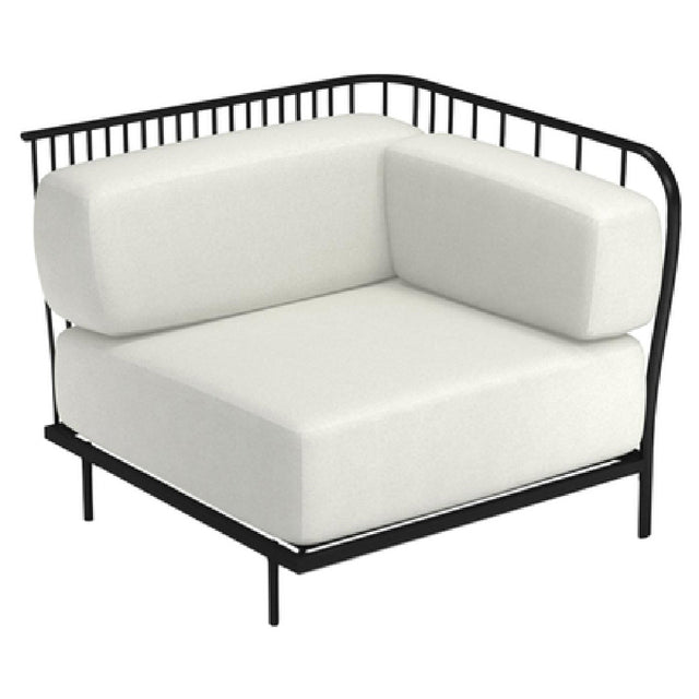 Emuamericas, Llc E1082WC - Cannolè Lounge Right Corner Module, Outdoor/indoor, Steel Wire Back