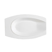 CAC China HSD-10 Accessories Platter 10"L X 6"W X 1-1/4"H Horse Shoe Shape