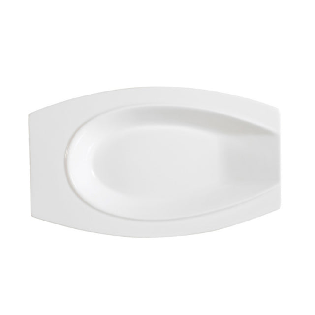 CAC China HSD-10 Accessories Platter 10"L X 6"W X 1-1/4"H Horse Shoe Shape