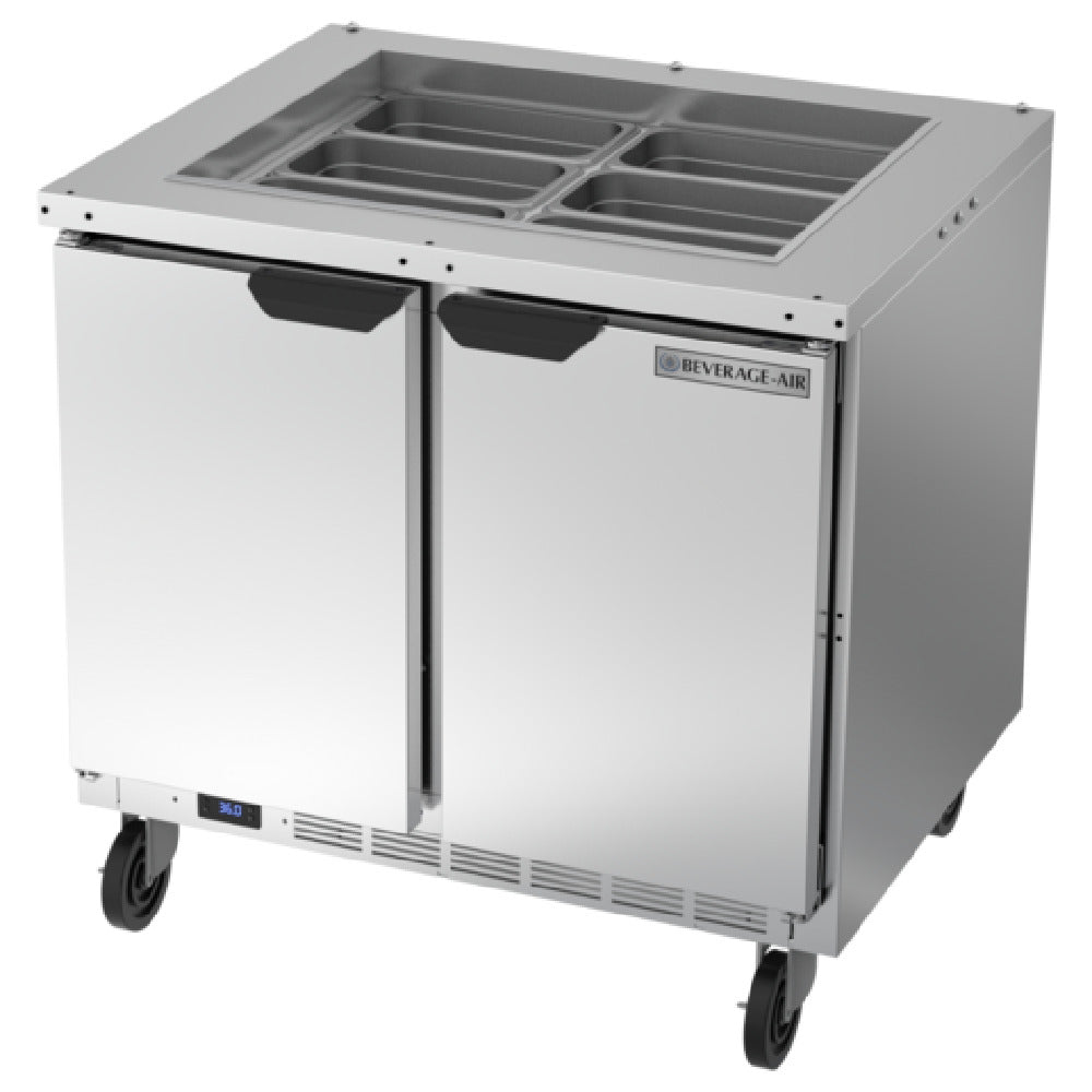 Beverage Air SPE36HC-S Salad Top Refrigerated Counter Two-section 36"W