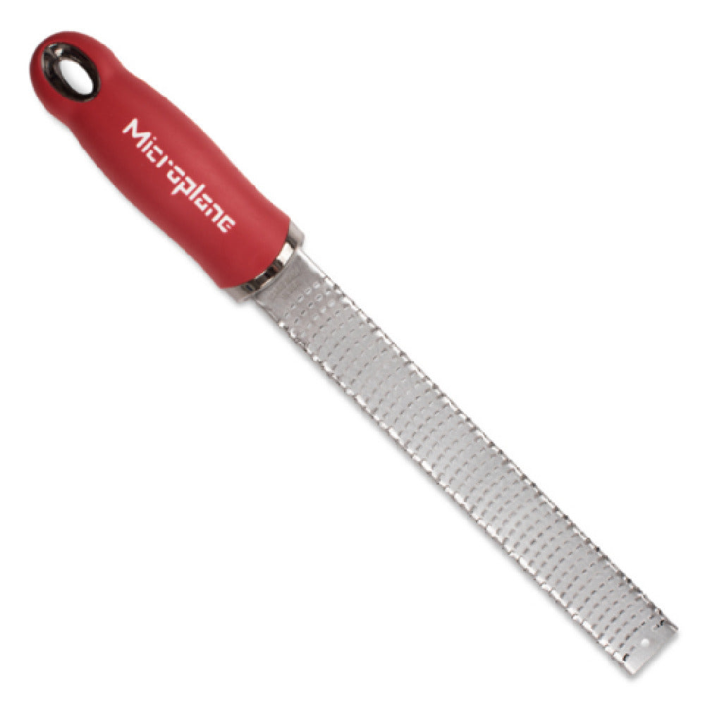 JB Prince UA119 Microplane Premium Series Zester/Grater 12"D X 1.31"W X 1"H Red Handle