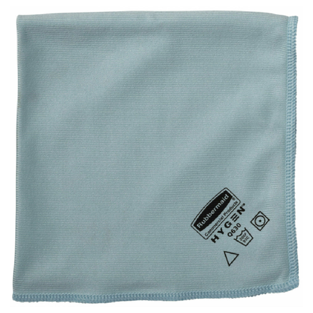 Rubbermaid FGQ63000BL00 Hygen™ Glass Cloth 16" X 16" Microfiber