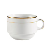 CAC China GRY-23 Golden Royal Coffee Cup 8 Oz. 3-1/2" Dia. X 2-5/8"H