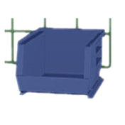 Metro MB30235B SmartWall Supply Bins Stacking 10-7/8" X 11" X 5" (276 X 279 X 127mm) Blue (6 Per Case)