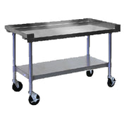 APW Wyott SSS-36L Workline Equipment Stand 36"W X 24"D 16 Gauge Stainless Steel Top Shelf With 1-3/4" Lip