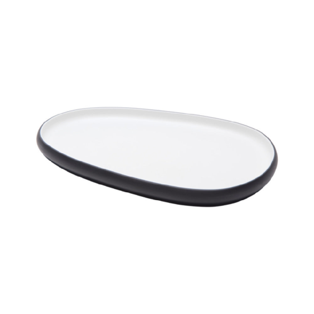 GET 21381-TOH/BK - Cheforward Hatch Platter, 12.7"L X 8.7"W X 1"H, Oblong